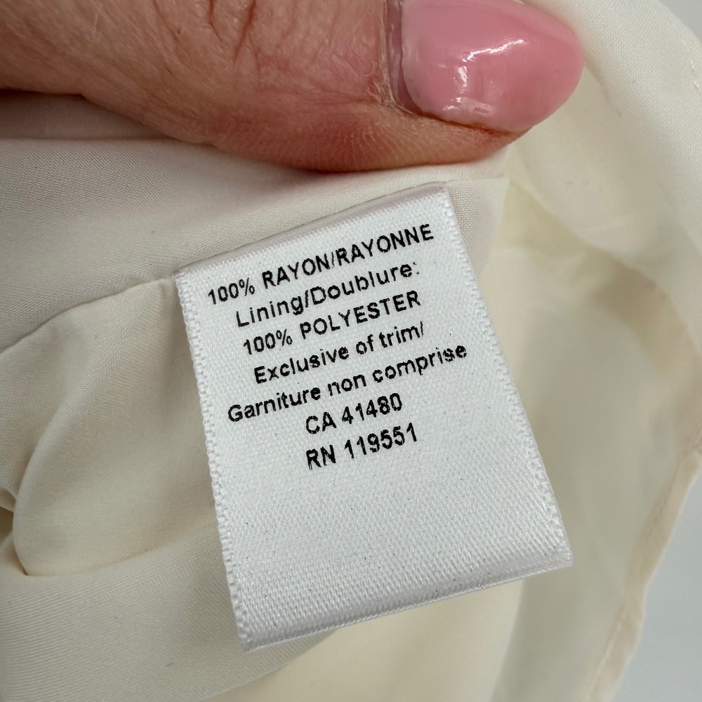 NWT Gentle Fawn Midi Dress Womens 2 White Ruffle Lace Boho Cottagecore Ivory - Picture 9 of 16